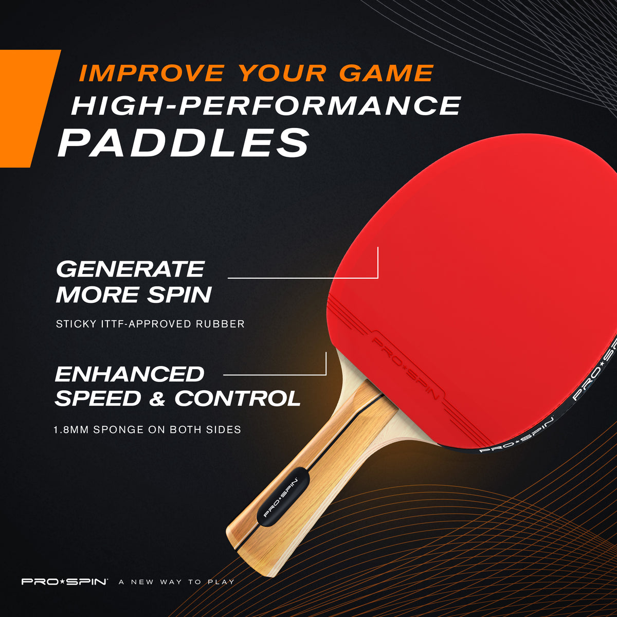Nouvelle pagaie de ping-pong STIGA Pro Carbon Performance 7 couches de Nouvelle pagaie de ping-pong STIGA Pro Carbon Performance 7 couches de