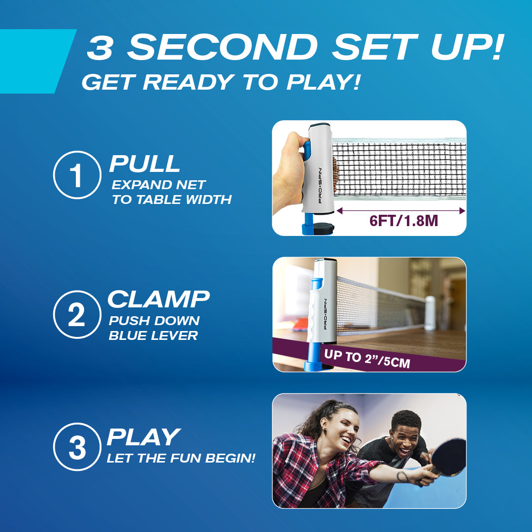 Table Tennis Set | Portable & All-In-One | Pro-Spin Sports – Pro