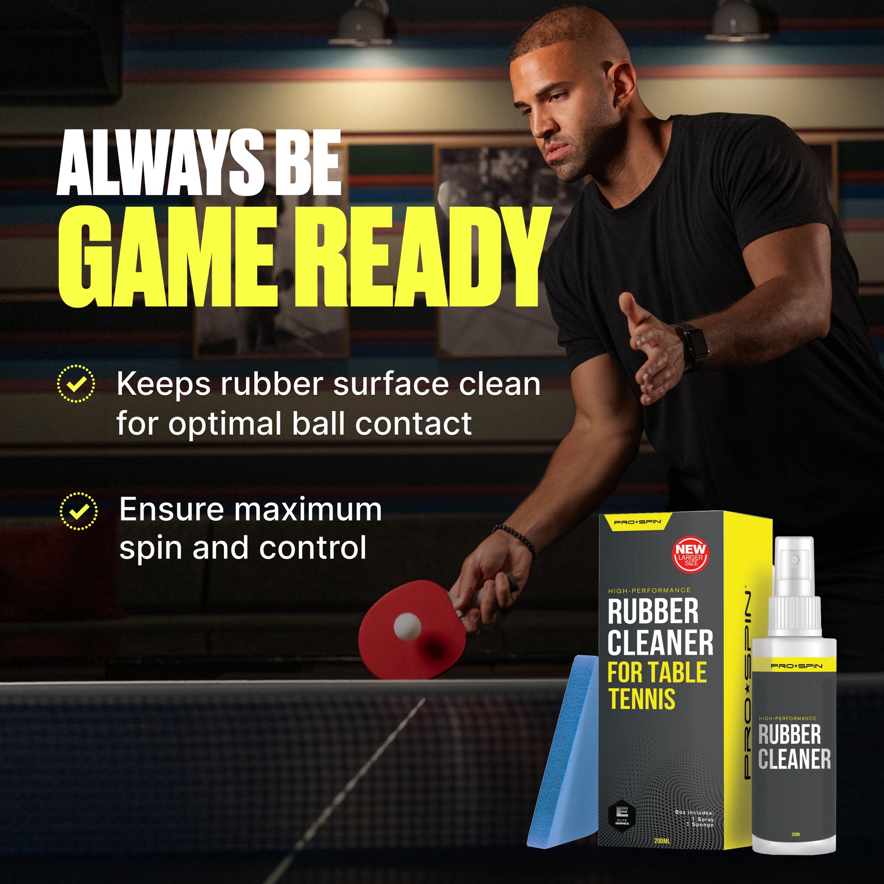 Kit Prospim Table Tennis Rubber Cleaning Kit – Pro-Spin Sports