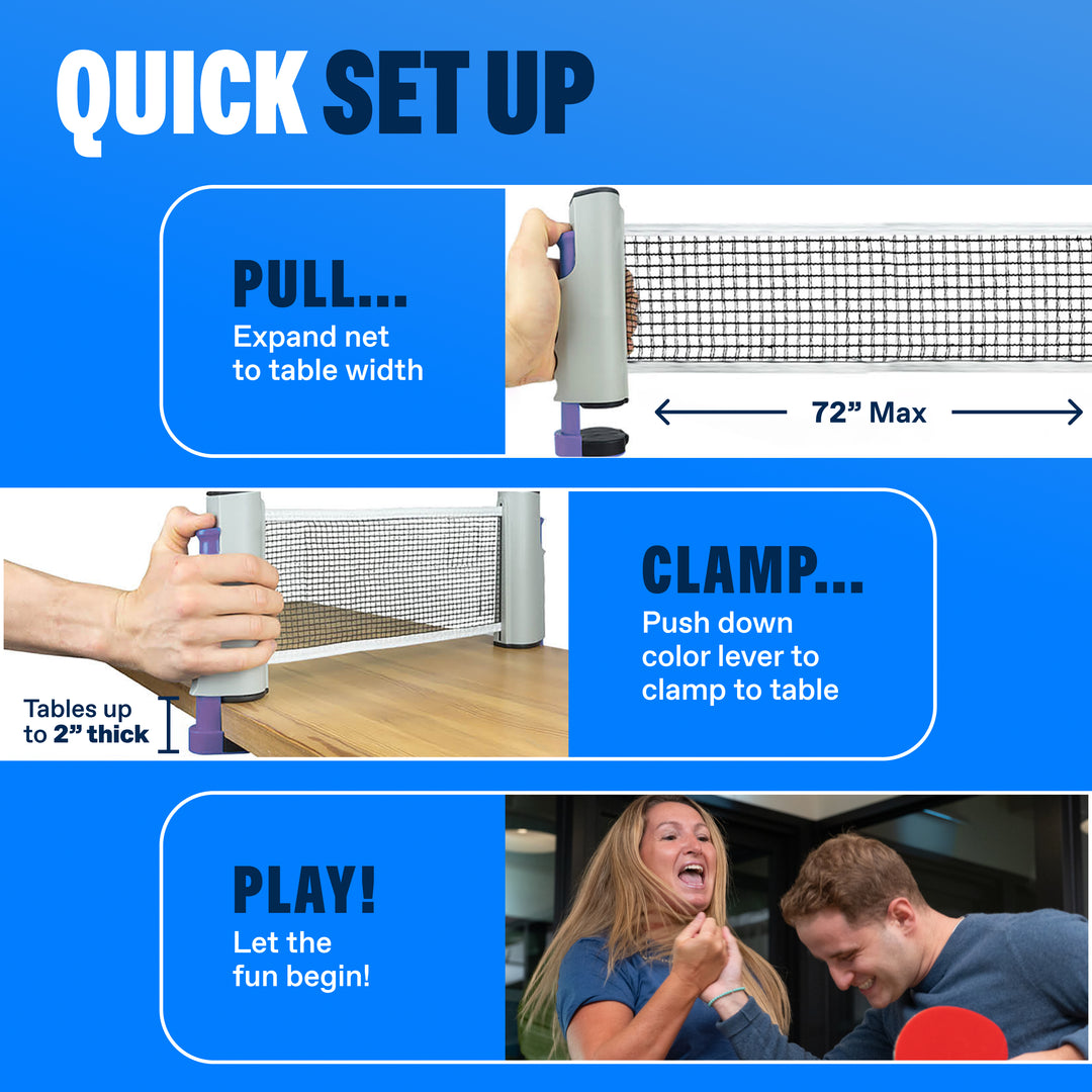 All-In-One Portable Ping Pong Set