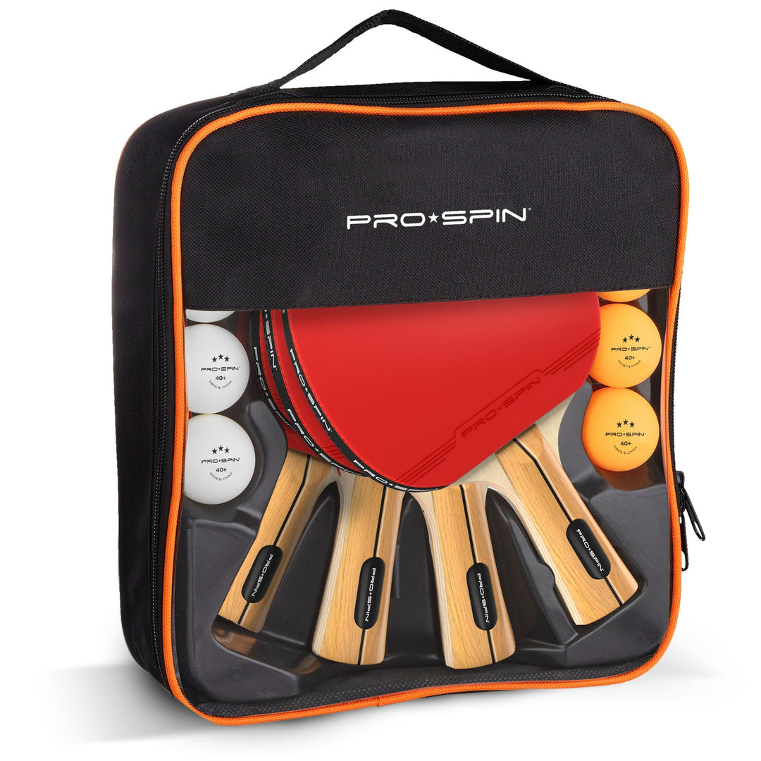 Ping Pong Paddles and Balls Set for 4 Players