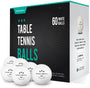 White 3-Star Table Tennis Balls