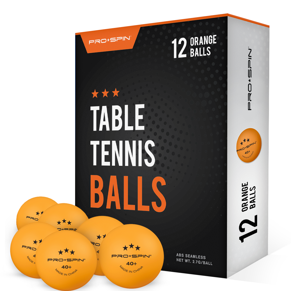 Star Table Tennis (T.T) Balls 40+mm Ping Pong Balls Training Orange (Pack  of 6)