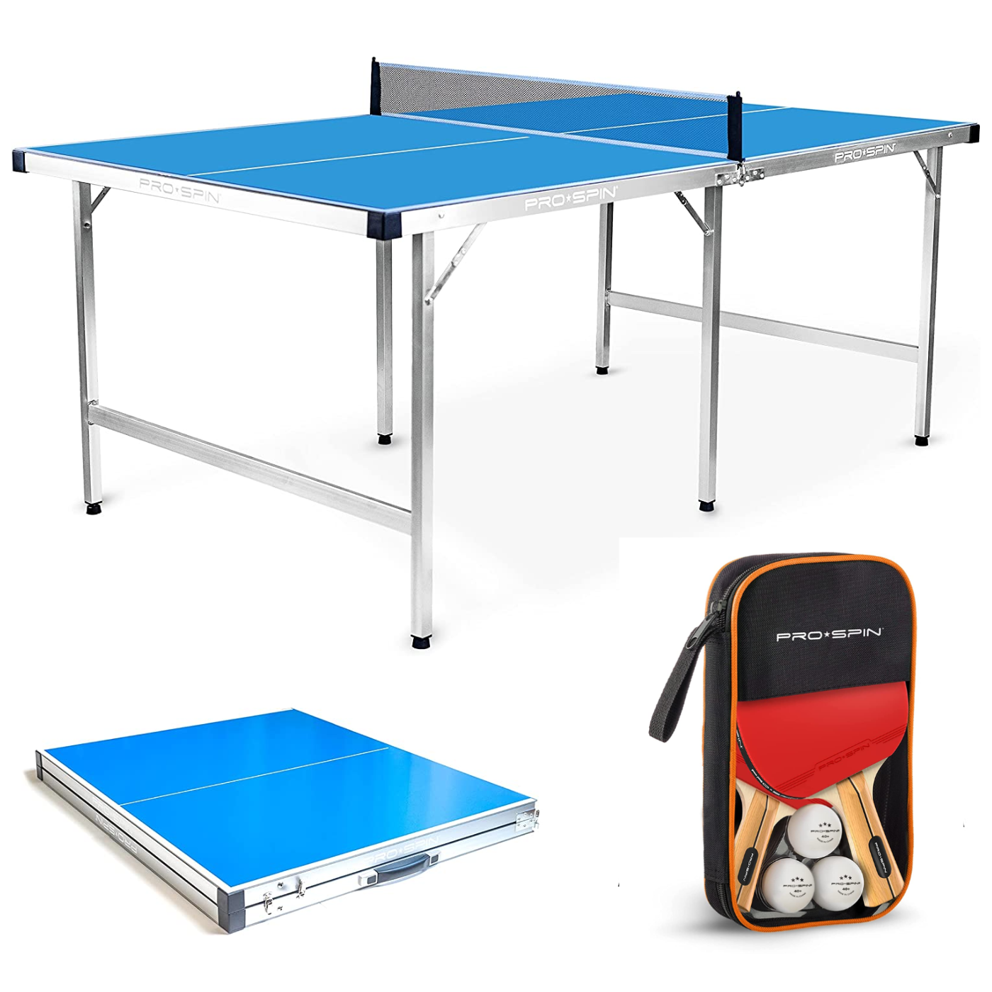 Midsize Portable Ping Pong Table  Pro-Spin Sports – Pro-Spin Sports Inc.