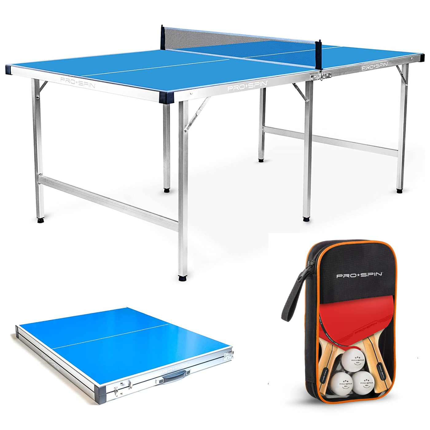 Table de Ping Pong PRO + 2 Raquettes + 6 balles (Tennis de Table)